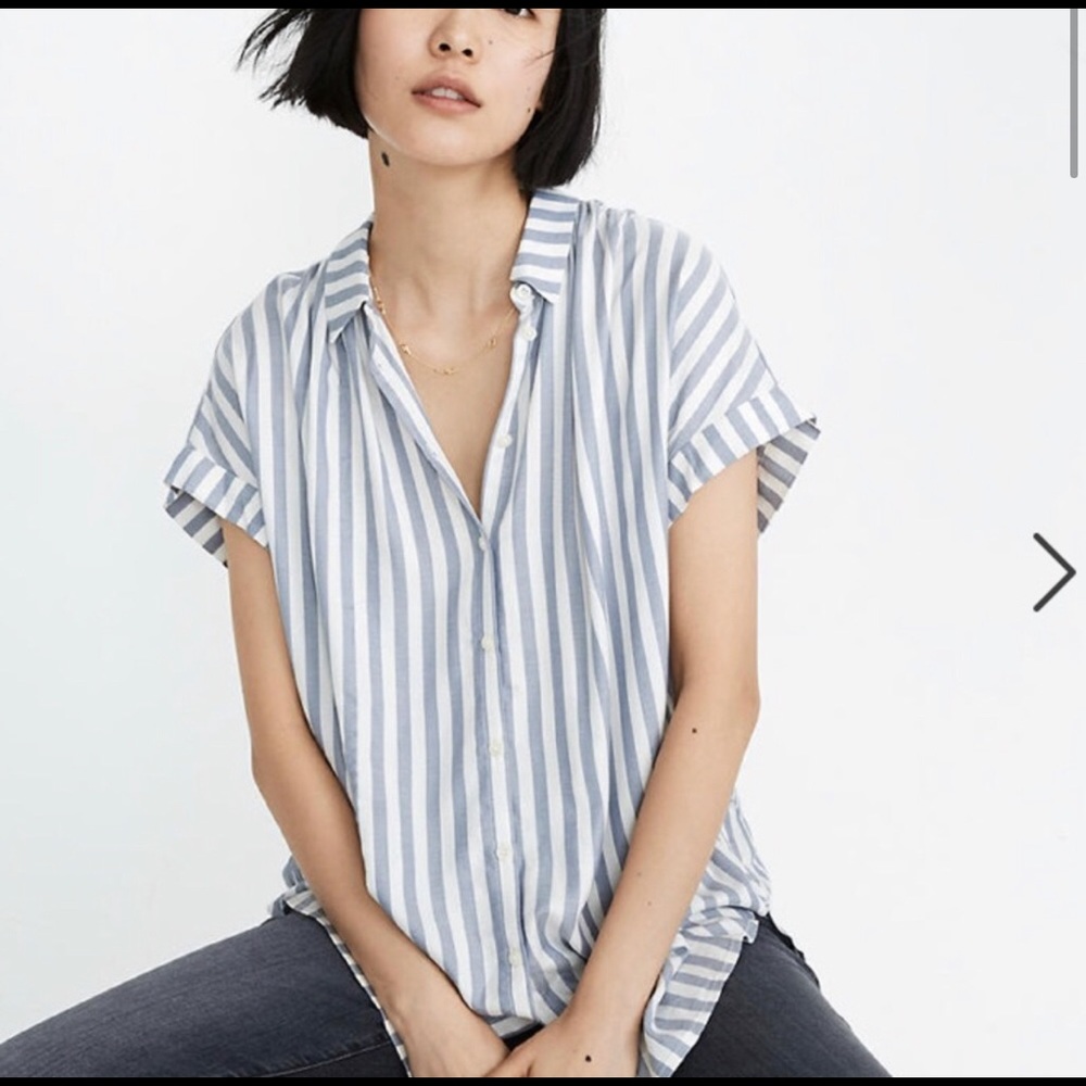 Madewell Central Shirt in Pompano Stripe